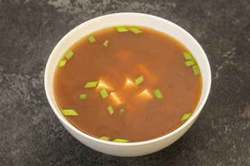 Japanese tradtitional Miso soup with tofu