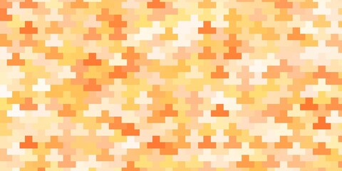 Light Orange vector background in polygonal style. Abstract gradient illustration with rectangles. Template for cellphones.