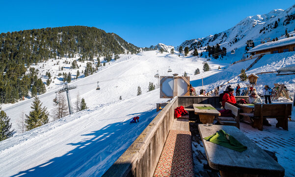 View from chalet on mountain Acherkogel