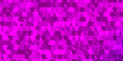 Light Pink vector texture with triangular style.