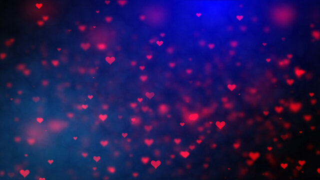Love background Valentine's day heart background animation. Multiple  floating and fading love hearts. Romantic background wallpaper. Stock  Illustration | Adobe Stock