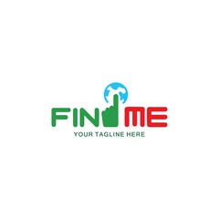 simple and modern find job logo
