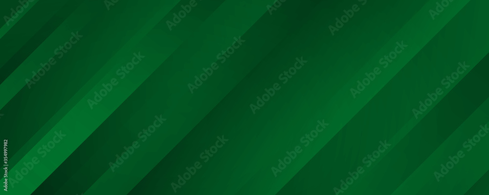 Poster Geometric Green Background with Diagonal Stripes and Gradients. Vector Minimalist Backdrop for Irish St. Patrick Day