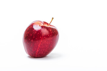 fruit red Apple on a white background