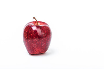 fruit red Apple on a white background