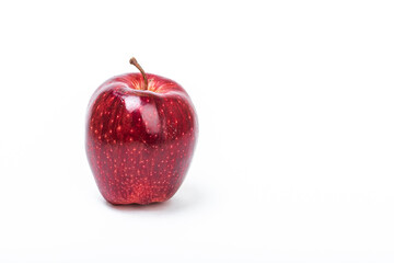 fruit red Apple on a white background
