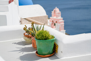Oia village architecture on the Greek island of Santorini