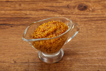 Dijon mustard sauce with seeds