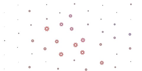 Light Pink, Red vector pattern with abstract shapes.