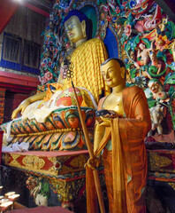 Great Buddha statue in Tengboche monastery, Nepal