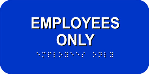 employees only office  door sign vector illustration