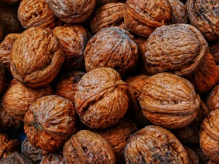 walnuts close up