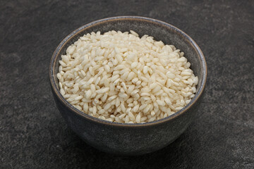 Raw arborio rice for Risotto