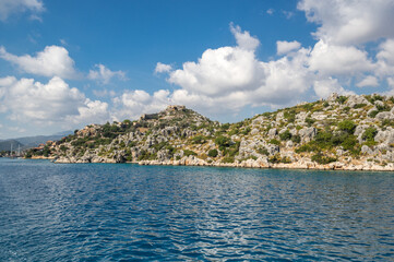 Fototapeta premium The coast of Mediterranean sea