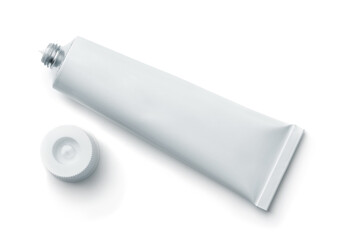 Open blank cosmetic tube