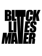 Fototapeta premium Rassismus Logo Black Lives Matter Aufstand I Cant Breathe Bewegung Protest slogan 