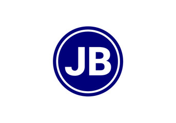 Initial Monogram Letter J B Logo Design Vector Template. JB Letter Logo Design 
