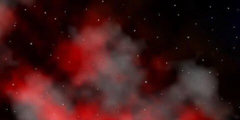 Dark Orange vector texture with beautiful stars. Blur decorative design in simple style with stars. Best design for your ad, poster, banner.