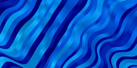 Light BLUE vector pattern with lines. Illustration in halftone style with gradient curves. Pattern for busines booklets, leaflets
