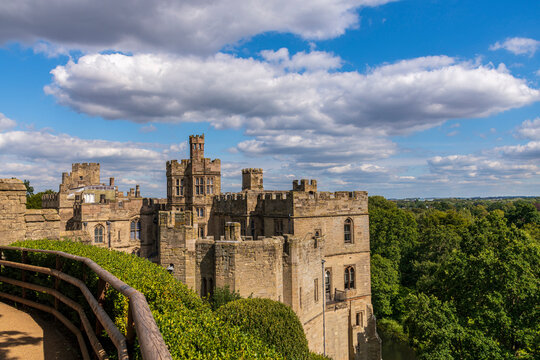 Medieval Warwick castle in Warwickshire, England, UK