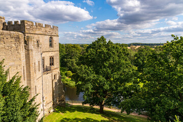 Fototapeta na wymiar Medieval Warwick castle in Warwickshire, England, UK