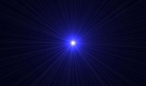 Explosión de estrella supernova con destellos azules y blancos en el universo infinito. Rallos, energía y explosión en una misma imagen