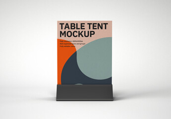 Realistic Table Tent Mockup