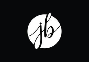 Initial Monogram Letter J B Logo Design Vector Template. JB Letter Logo Design 