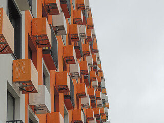 building elements of the facade of new buildings.