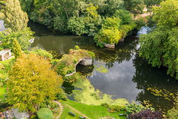 Medieval Warwick castle in Warwickshire, England, UK