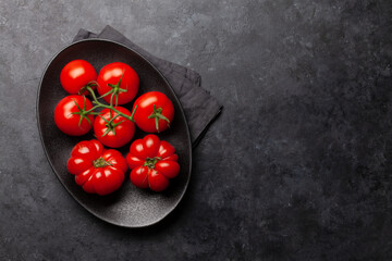 Ripe garden tomatoes