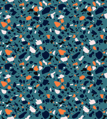 Terrazzo seamless pattern. Vector background.