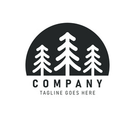 spruce coniferous tree icon shape silhouette. Camping nature symbol sign. Vector illustration image. Isolated on white background. Company logo.