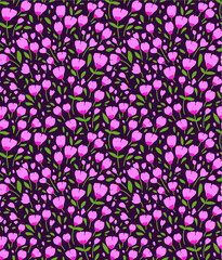 Elegant floral pattern in small pinkflower. Liberty style. Floral seamless background for fashion prints. Ditsy print. Seamless vector texture. Spring bouquet.
