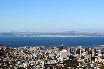 Fototapeta na wymiar Cape Town from Table Mountain