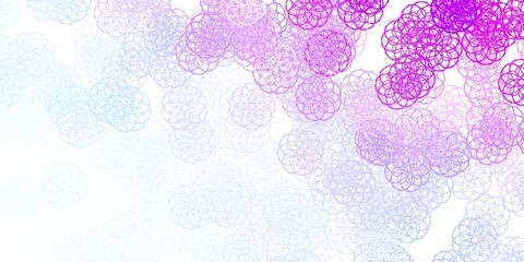 Light Purple vector backdrop with chaotic shapes.