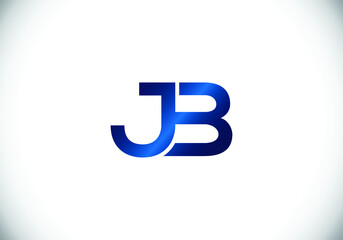 Initial Monogram Letter J B Logo Design Vector Template. JB Letter Logo Design 