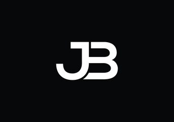 Initial Monogram Letter J B Logo Design Vector Template. JB Letter Logo Design 