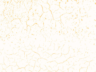 Vector gold chic texture. Patina scratch golden distress grunge background. Gold distressed effect.