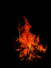 Fototapeta na wymiar Campfire in nature