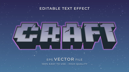pixel game editable text effect concept
