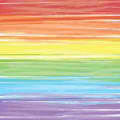 Vibrant grungy rainbow flag background, LGBT Pride concept