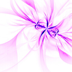 Beautiful abstract fractal flower