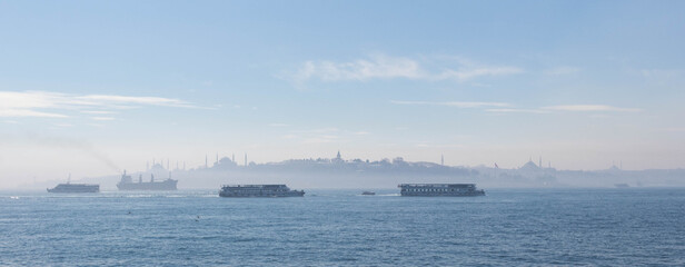 Panorama of Istanbul and the Bosphorous