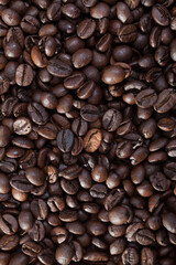 Obraz premium Roasted coffee beans background