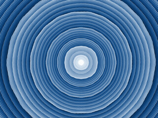 Sound waves in the dark. Abstract round design