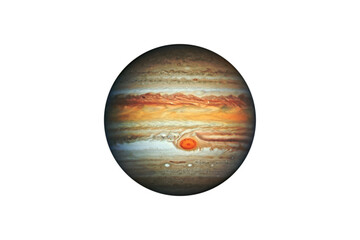 Planet Jupiter gas giant in the Starry Sky of Solar System in Space. This image elements furnished by NASA. © 24K-Production