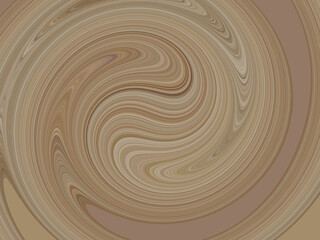 Rotating liquid coffee and chocolate cream background texture, abstract swirl