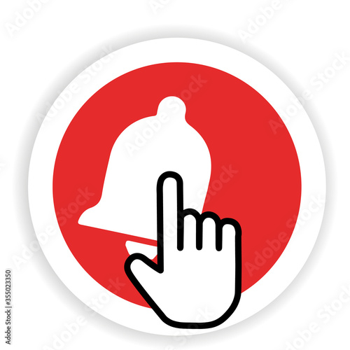 Subscribe Button Red Color With Handon Transparent Background Vector Illustration Bell Notification Canvas Print Yevhen Subscribe Button Red Color With Handon Transparent Background Vector Illustration Bell Notification Canvas Print Yevhen