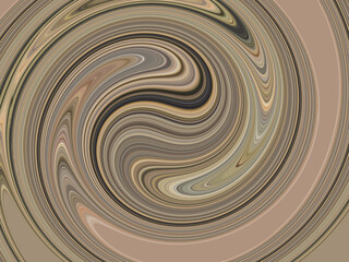 Rotating liquid coffee and chocolate cream background texture, abstract swirl